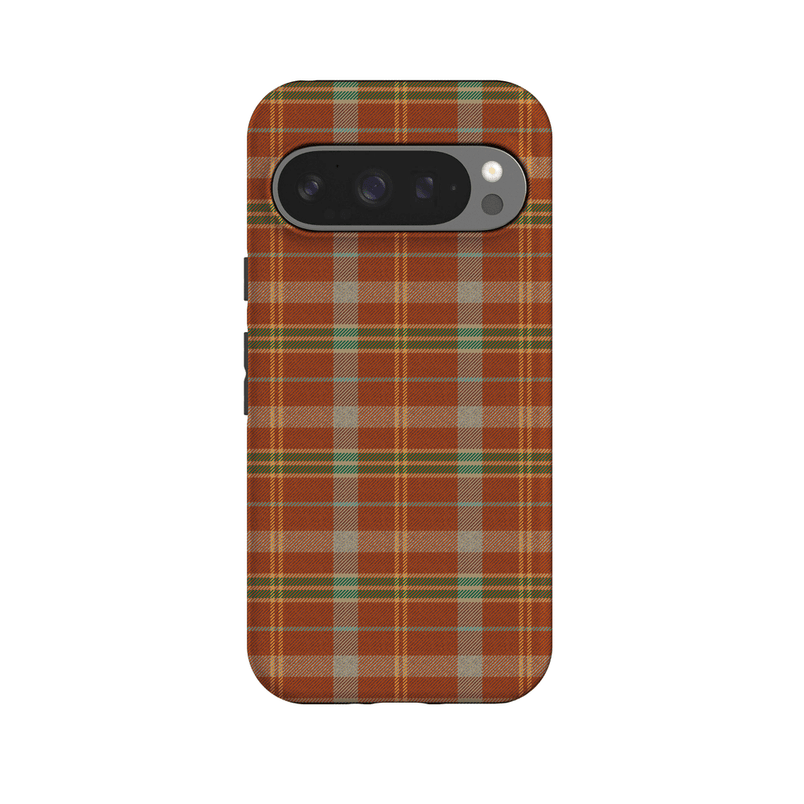 Spiced Chai | Fall Plaid Case Phone Case get.casely Essential + MagSafe® Google Pixel 10 Pro 