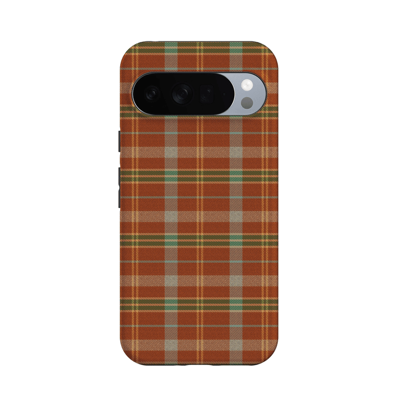 Spiced Chai | Fall Plaid Case Phone Case get.casely Essential + MagSafe® Google Pixel 10 Pro XL 