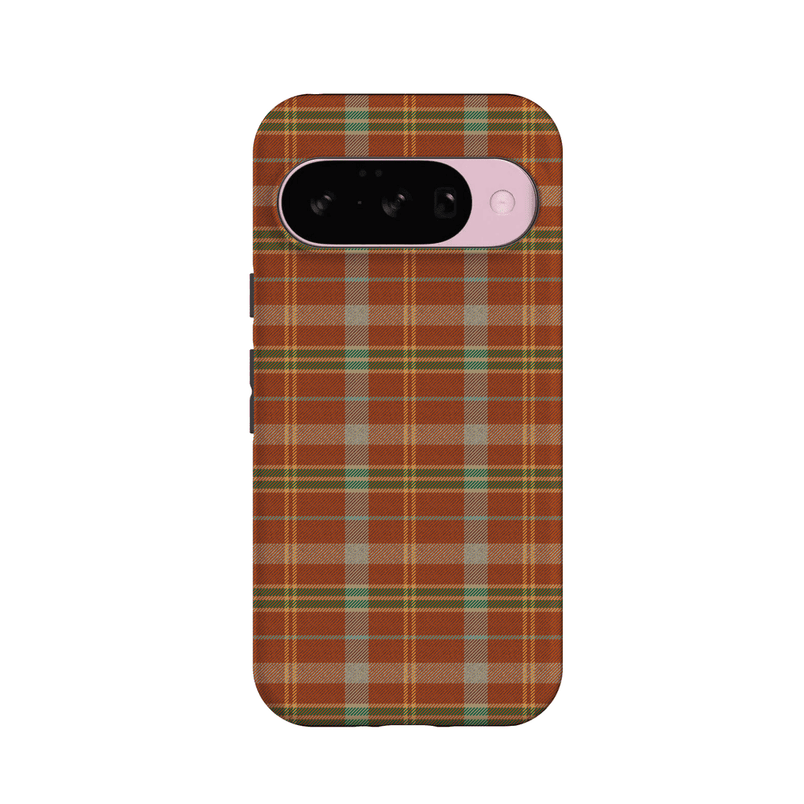 Spiced Chai | Fall Plaid Case Phone Case get.casely Essential + MagSafe® Google Pixel 10 