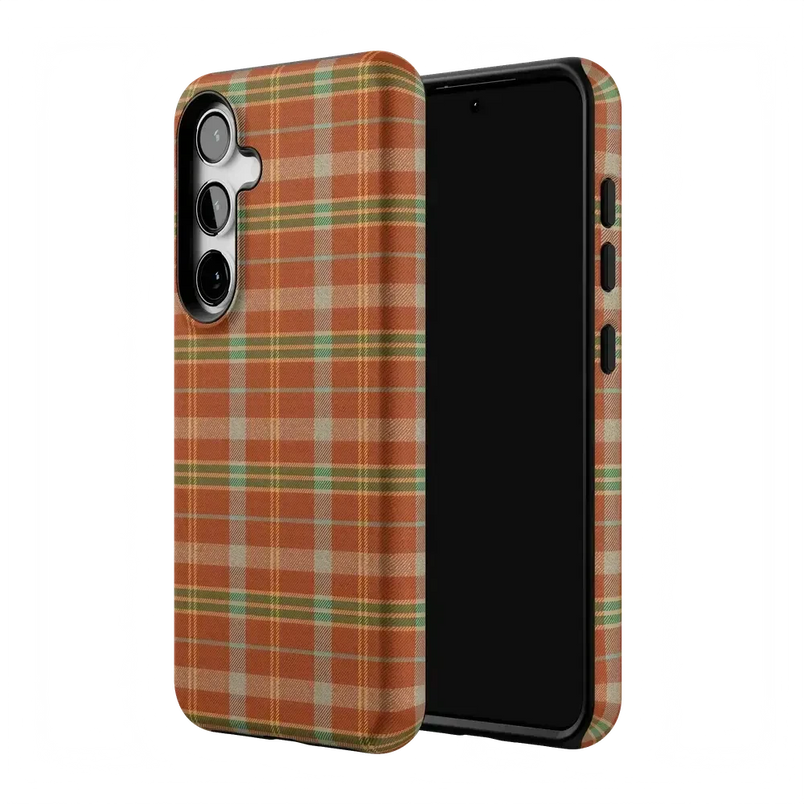 Spiced Chai | Fall Plaid Case Phone Case get.casely 
