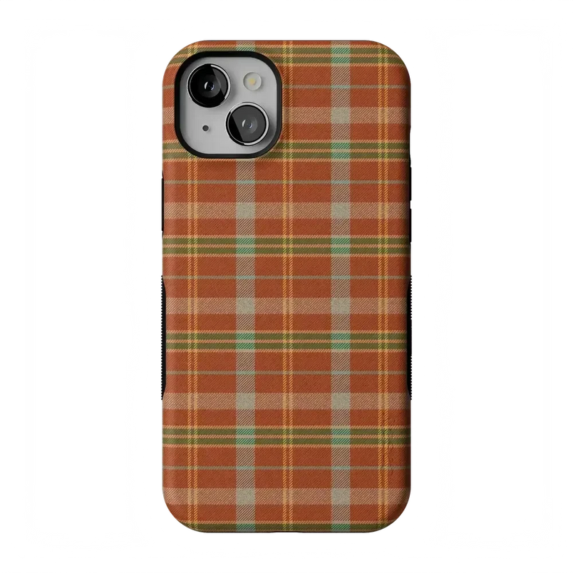 Spiced Chai | Fall Plaid Case Phone Case get.casely 