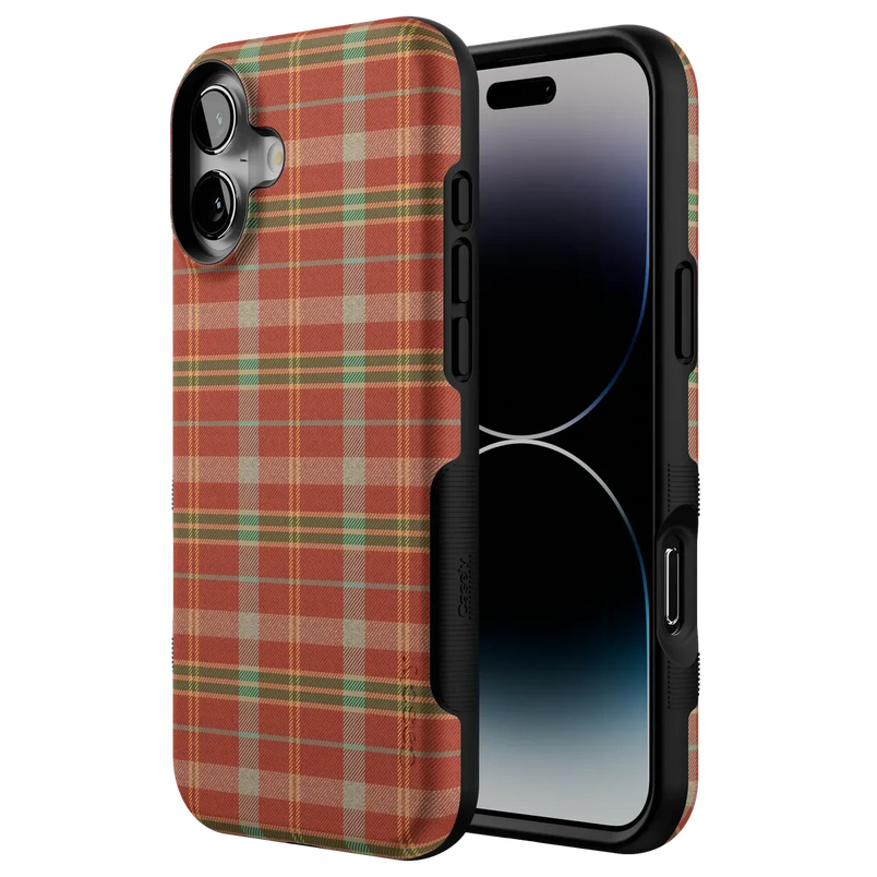 Spiced Chai | Fall Plaid Case Phone Case get.casely 