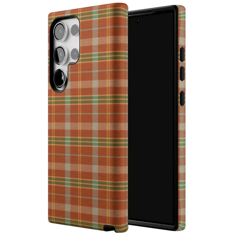 Spiced Chai | Fall Plaid Case Phone Case get.casely 