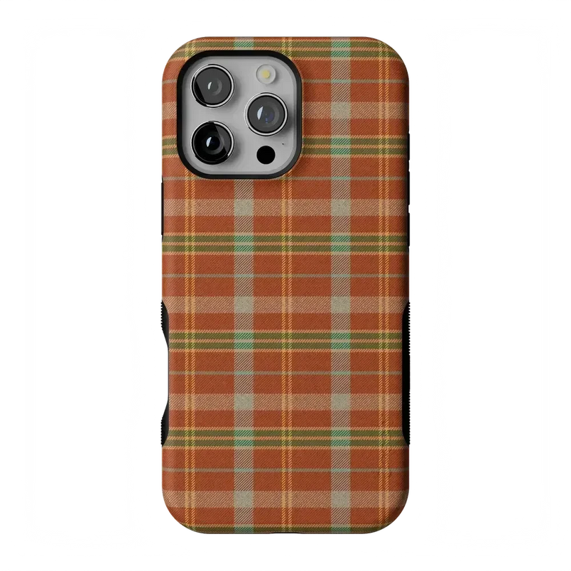 Spiced Chai | Fall Plaid Case Phone Case get.casely 