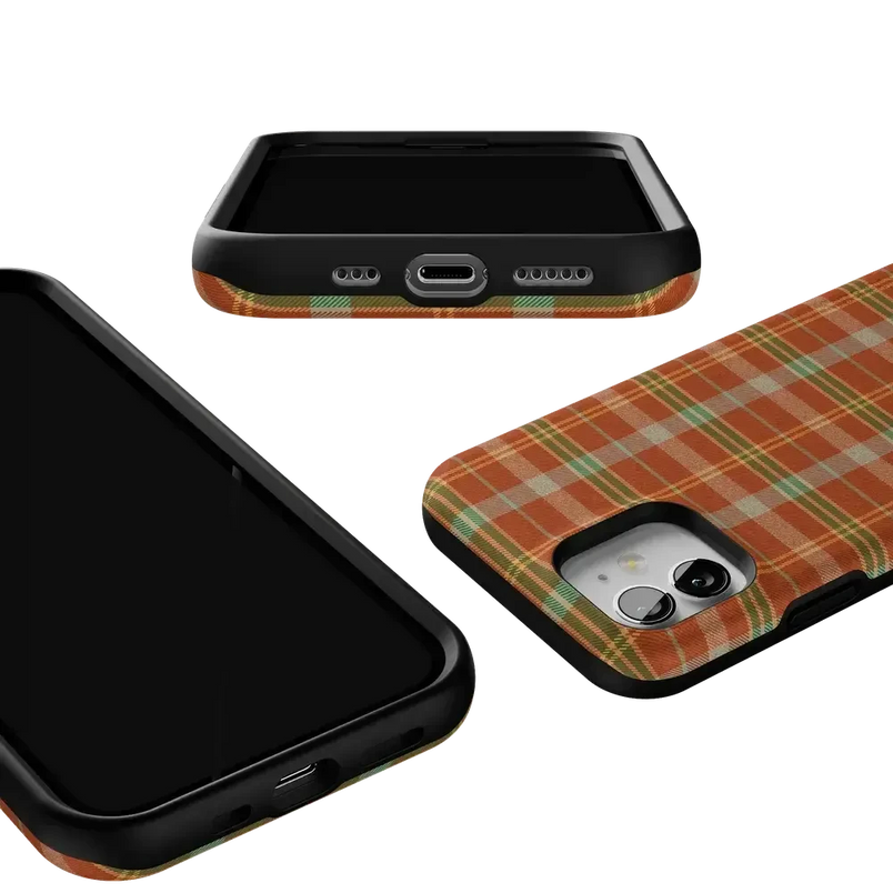 Spiced Chai | Fall Plaid Case Phone Case get.casely 