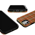 Spiced Chai | Fall Plaid Case Phone Case get.casely 