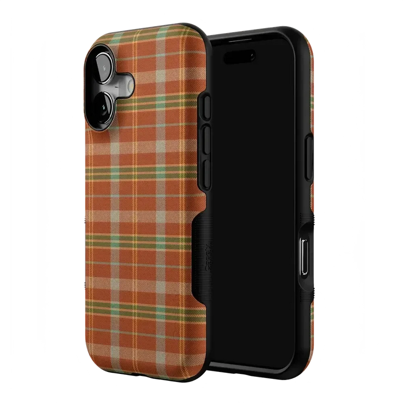 Spiced Chai | Fall Plaid Case Phone Case get.casely 
