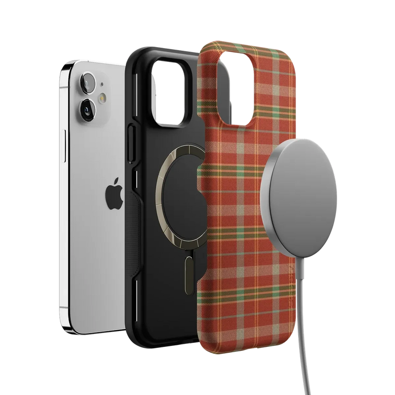 Spiced Chai | Fall Plaid Case Phone Case get.casely 