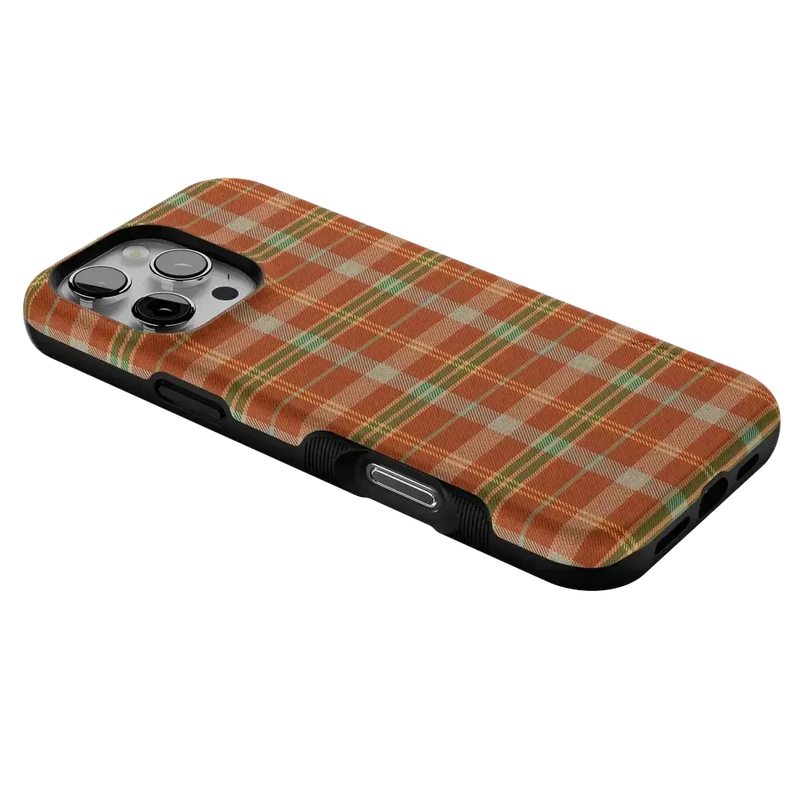 Spiced Chai | Fall Plaid Case Phone Case get.casely 