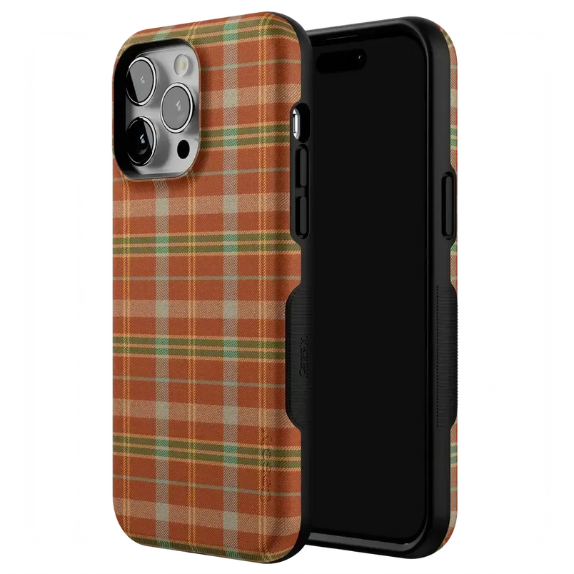 Spiced Chai | Fall Plaid Case Phone Case get.casely 