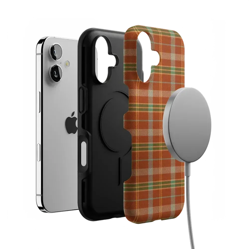 Spiced Chai | Fall Plaid Case Phone Case get.casely 