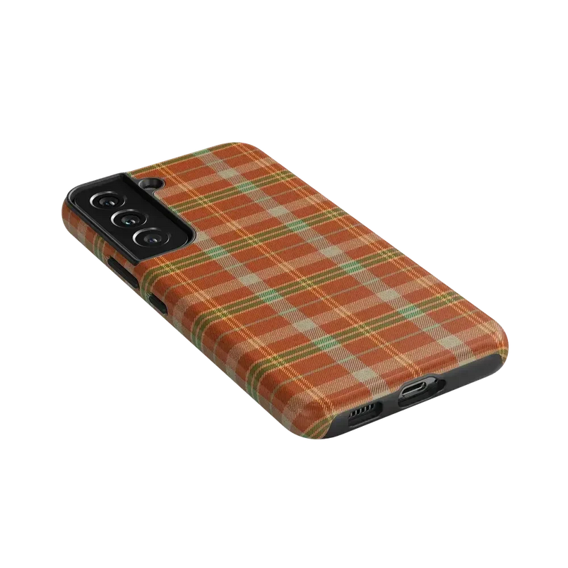 Spiced Chai | Fall Plaid Case Phone Case get.casely 