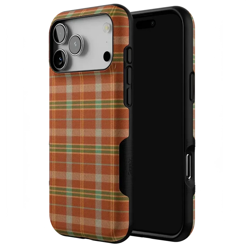 Spiced Chai | Fall Plaid Case Phone Case get.casely 