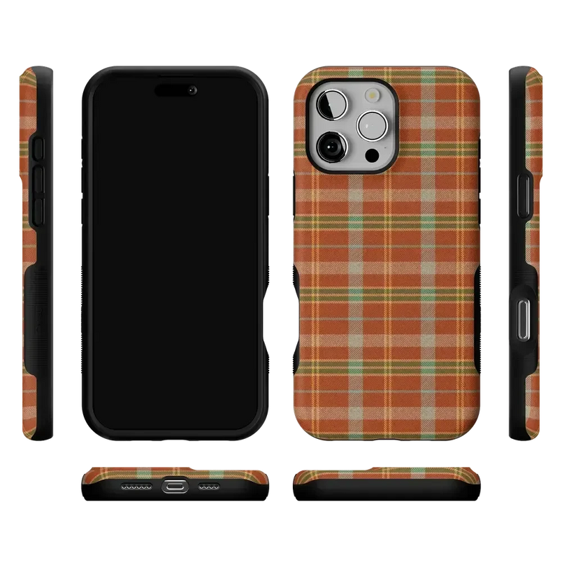 Spiced Chai | Fall Plaid Case Phone Case get.casely 