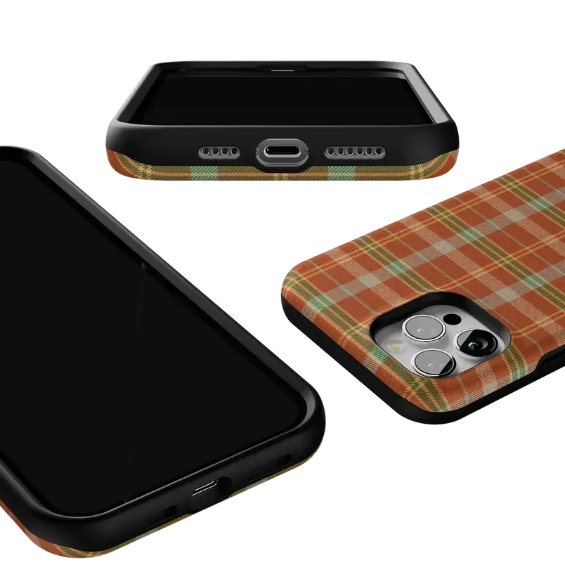 Spiced Chai | Fall Plaid Case Phone Case get.casely 