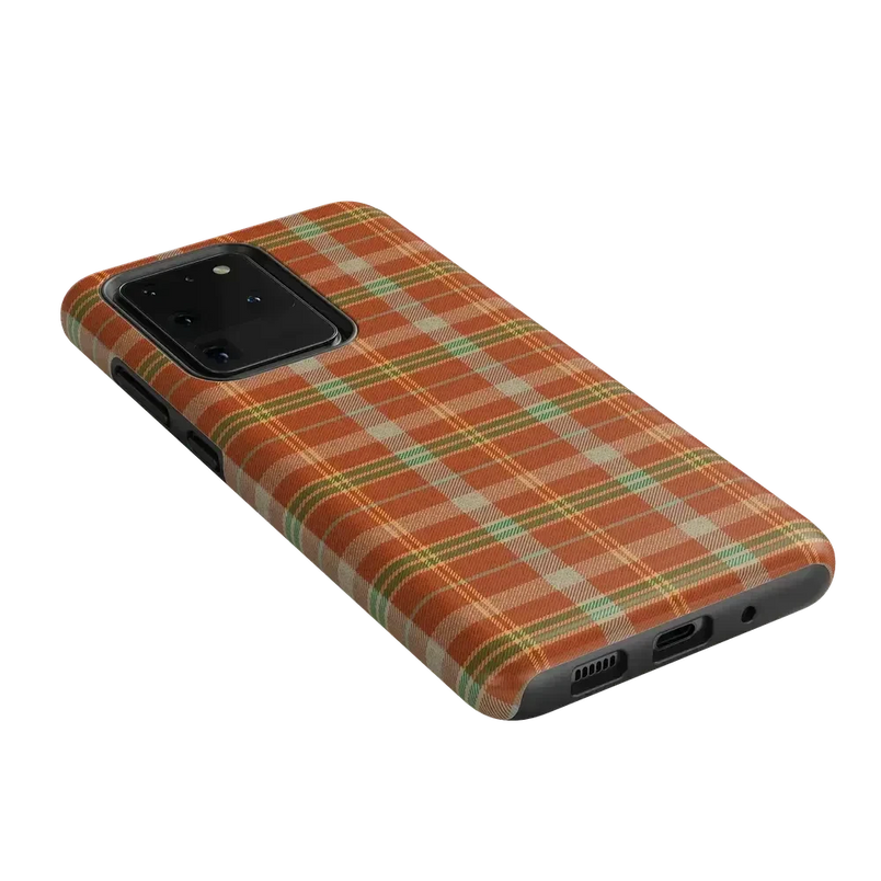 Spiced Chai | Fall Plaid Case Phone Case get.casely 