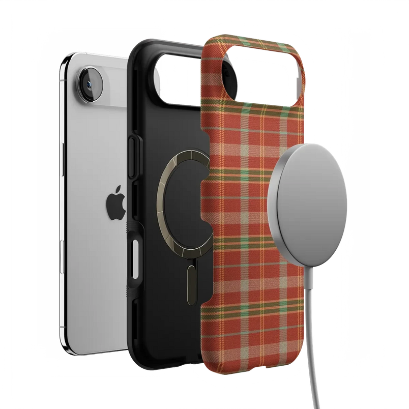 Spiced Chai | Fall Plaid Case Phone Case get.casely 