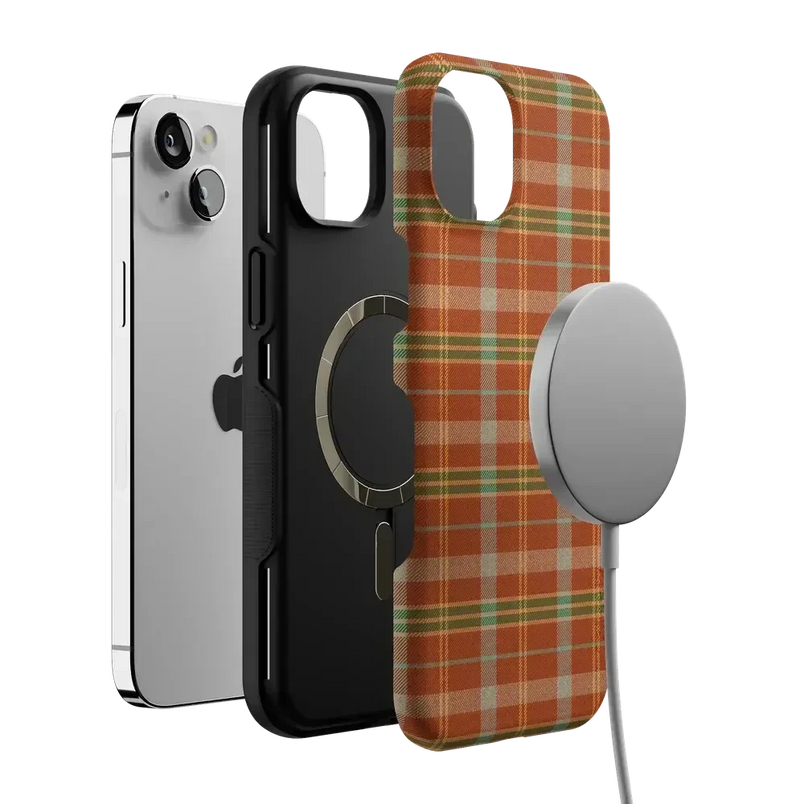 Spiced Chai | Fall Plaid Case Phone Case get.casely 