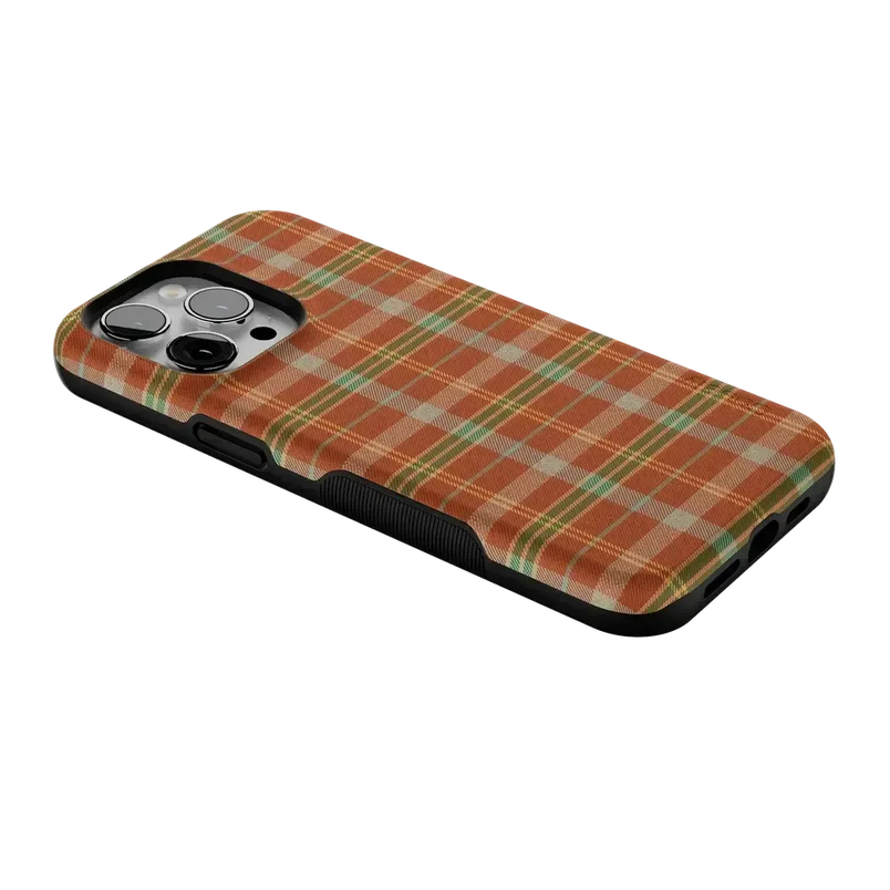 Spiced Chai | Fall Plaid Case Phone Case get.casely 