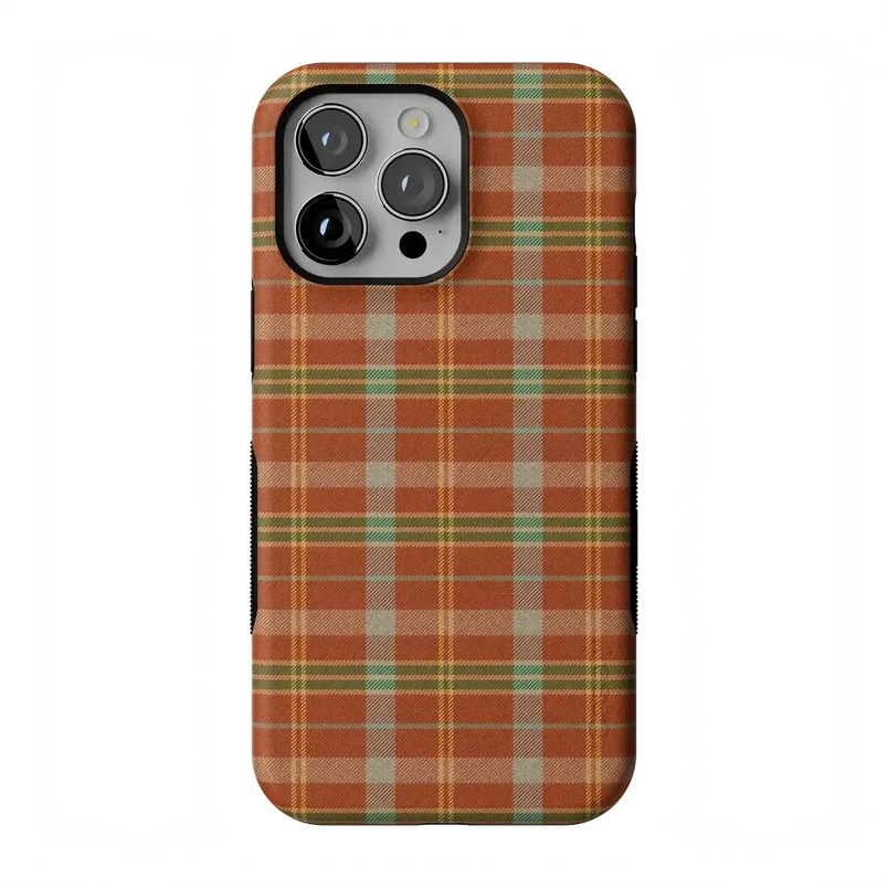 Spiced Chai | Fall Plaid Case Phone Case get.casely 