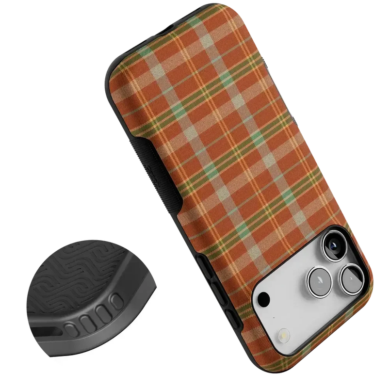 Spiced Chai | Fall Plaid Case Phone Case get.casely 