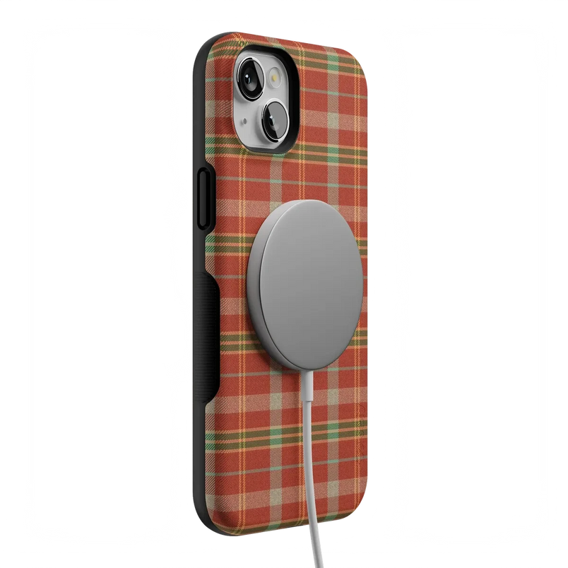 Spiced Chai | Fall Plaid Case Phone Case get.casely 