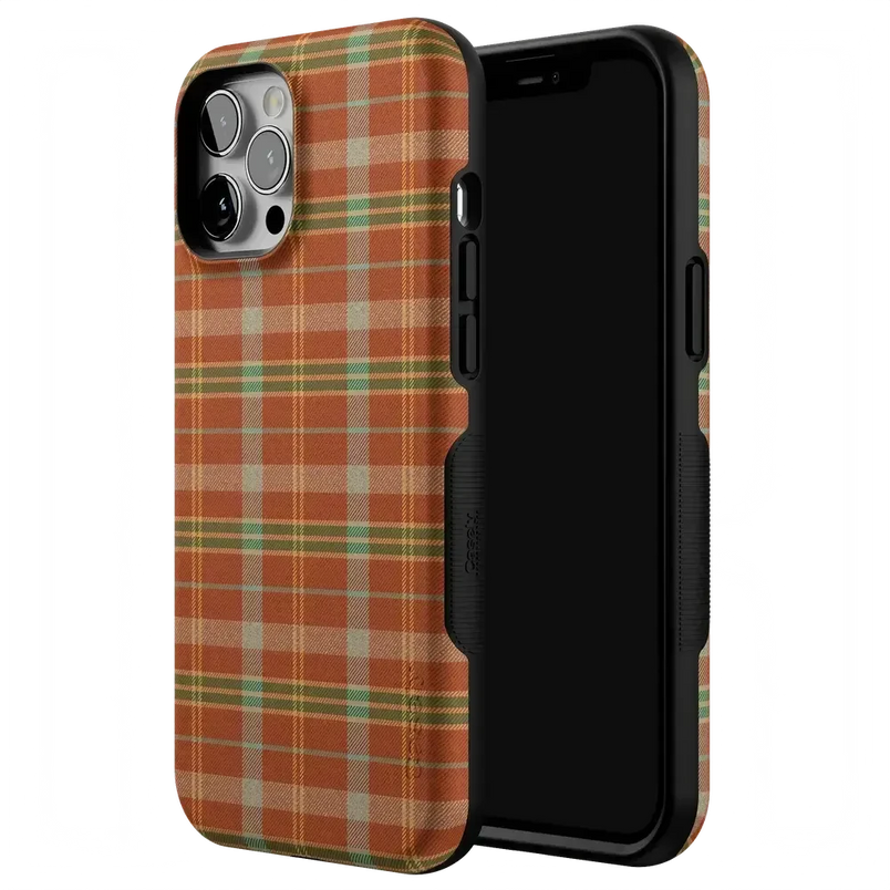 Spiced Chai | Fall Plaid Case Phone Case get.casely 