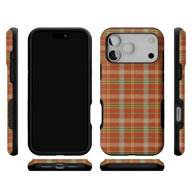 Spiced Chai | Fall Plaid Case Phone Case get.casely 