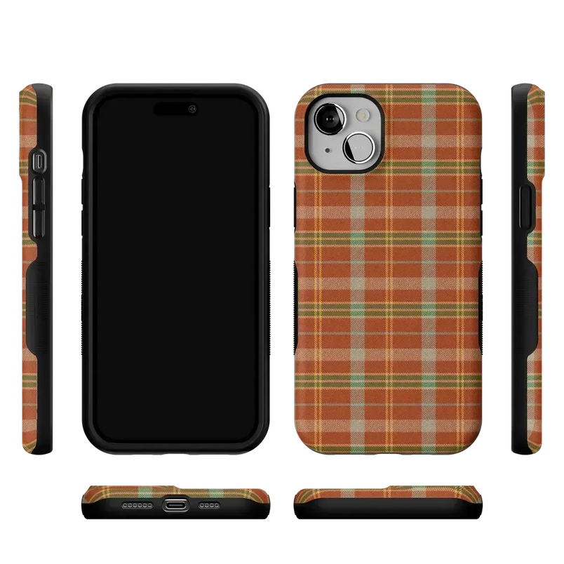 Spiced Chai | Fall Plaid Case Phone Case get.casely 