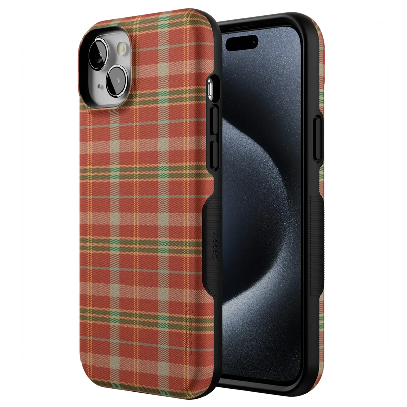 Spiced Chai | Fall Plaid Case Phone Case get.casely 