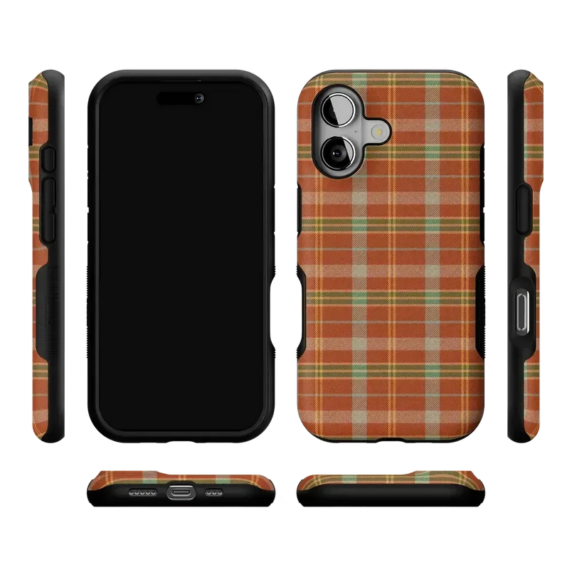 Spiced Chai | Fall Plaid Case Phone Case get.casely 