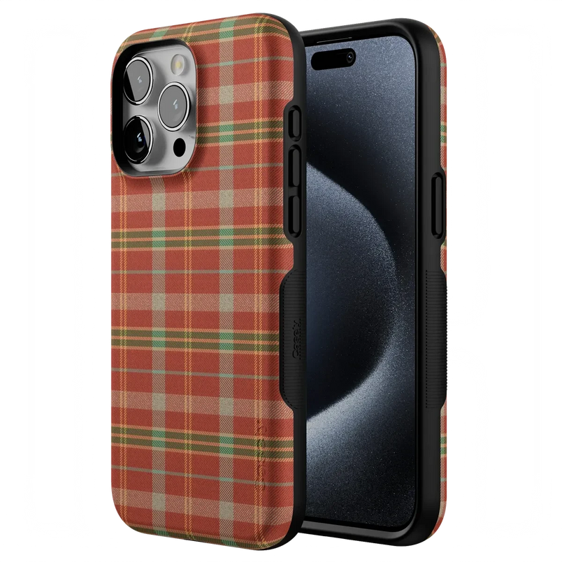Spiced Chai | Fall Plaid Case Phone Case get.casely 