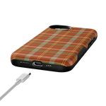 Spiced Chai | Fall Plaid Case Phone Case get.casely 