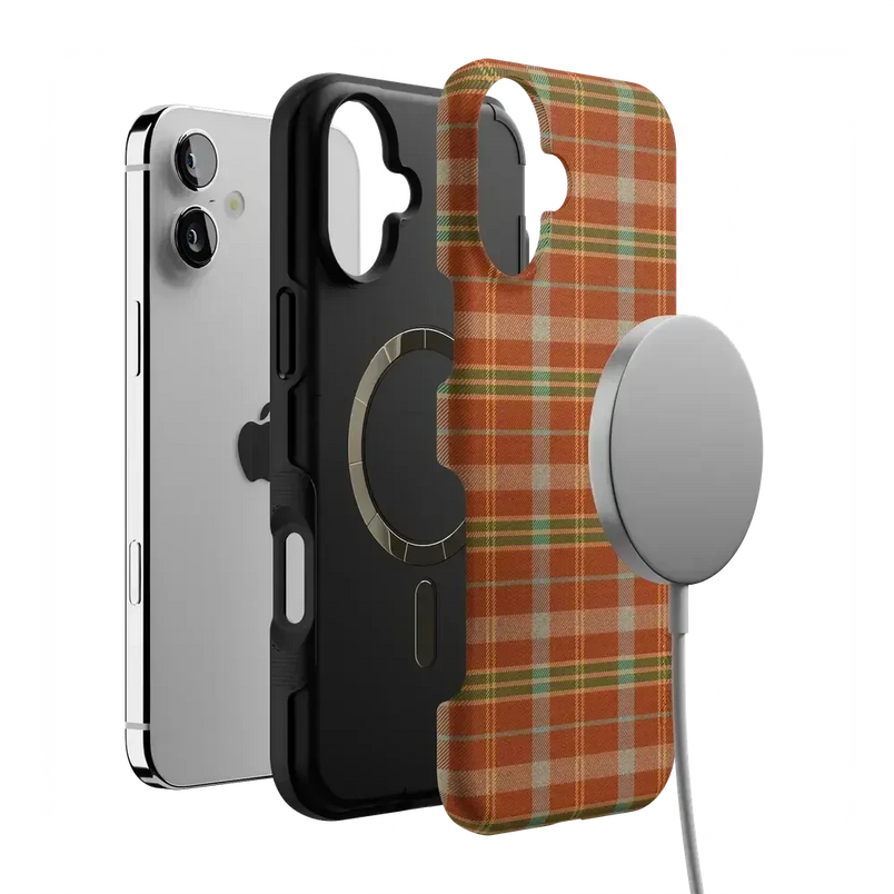 Spiced Chai | Fall Plaid Case Phone Case get.casely 