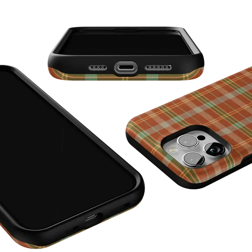 Spiced Chai | Fall Plaid Case Phone Case get.casely 