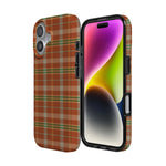 Spiced Chai | Fall Plaid Case Phone Case get.casely 