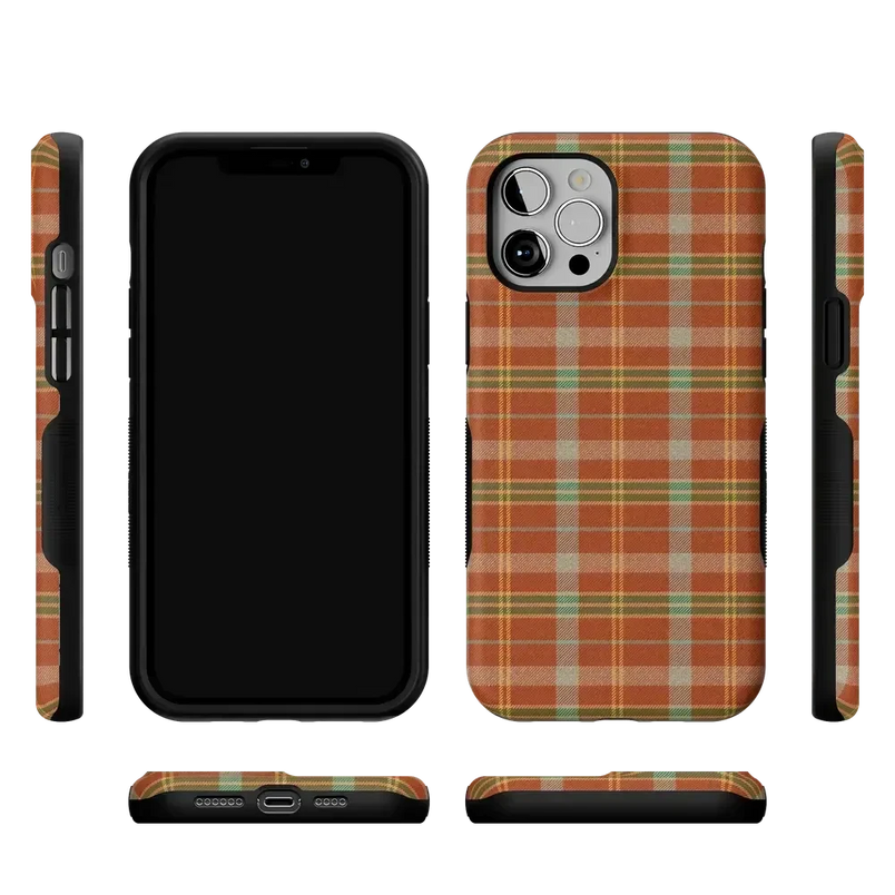 Spiced Chai | Fall Plaid Case Phone Case get.casely 