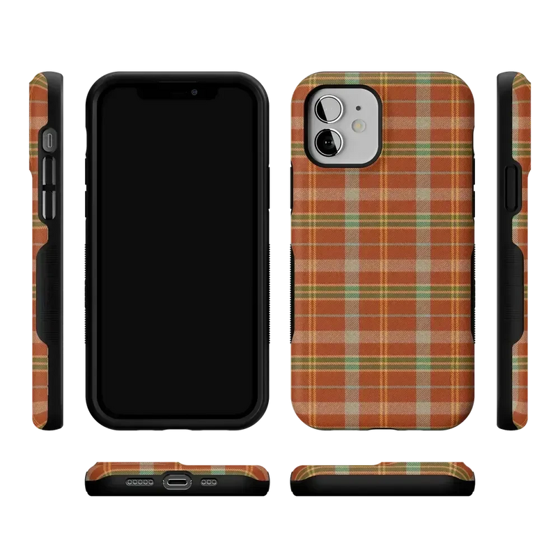 Spiced Chai | Fall Plaid Case Phone Case get.casely 