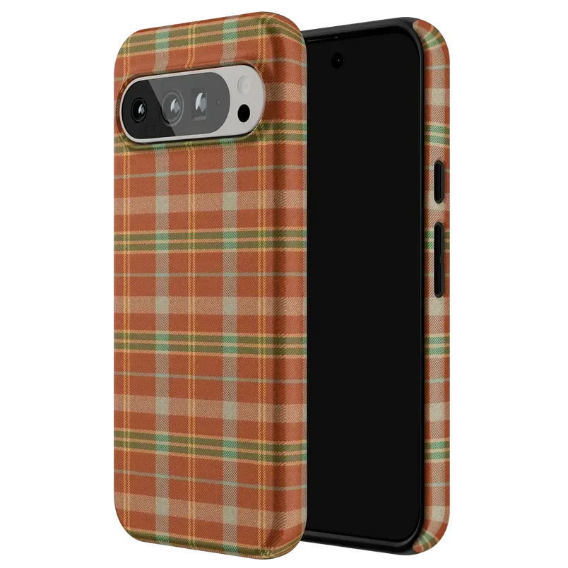 Spiced Chai | Fall Plaid Case Phone Case get.casely 