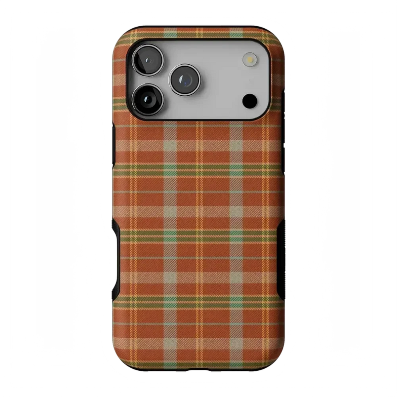 Spiced Chai | Fall Plaid Case Phone Case get.casely 