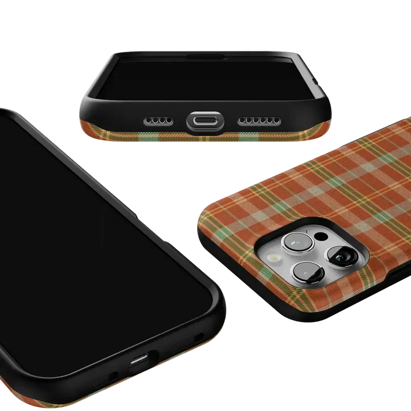 Spiced Chai | Fall Plaid Case Phone Case get.casely 