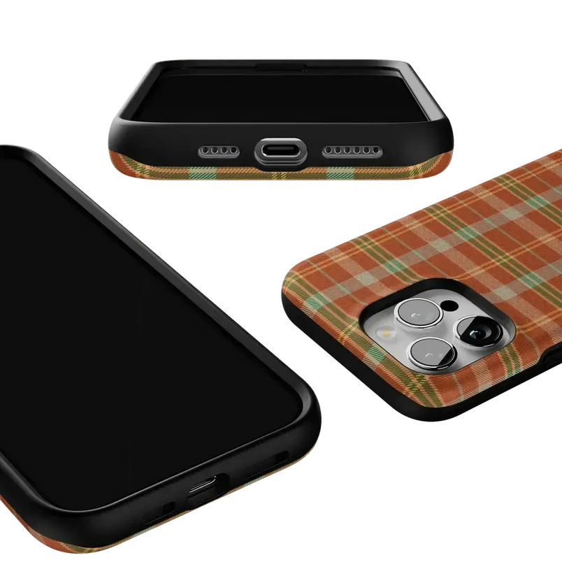 Spiced Chai | Fall Plaid Case Phone Case get.casely 
