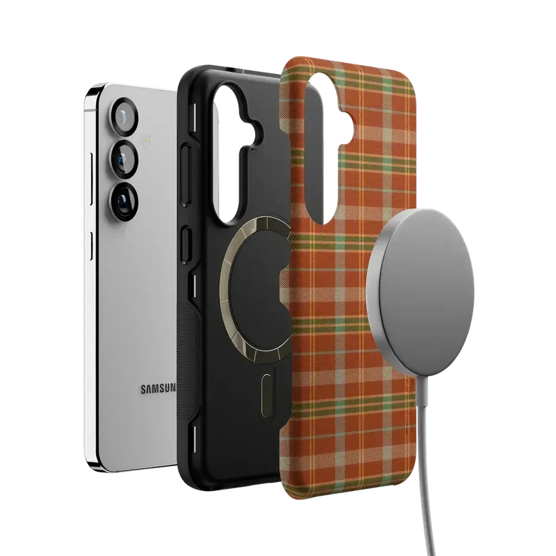 Spiced Chai | Fall Plaid Case Phone Case get.casely 
