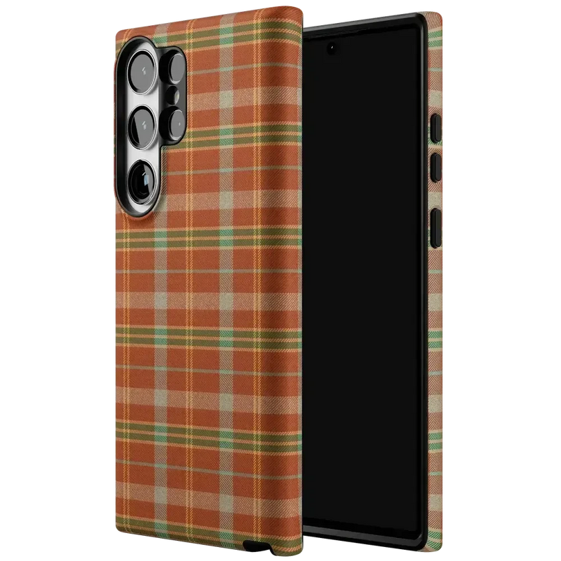Spiced Chai | Fall Plaid Case Phone Case get.casely 