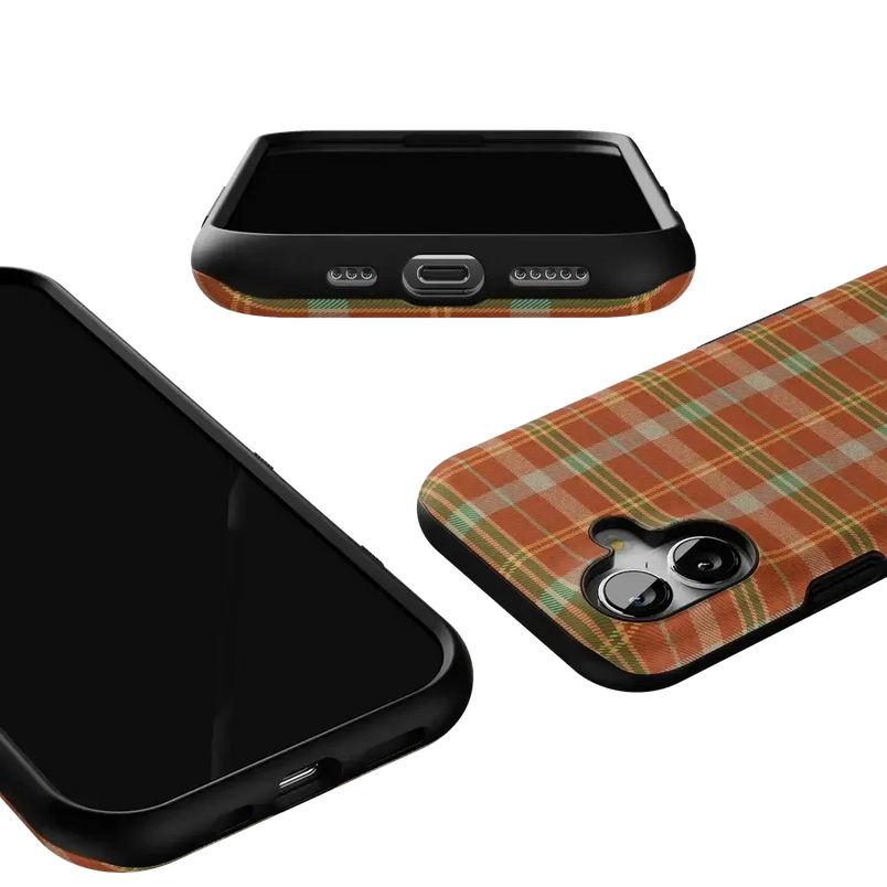 Spiced Chai | Fall Plaid Case Phone Case get.casely 
