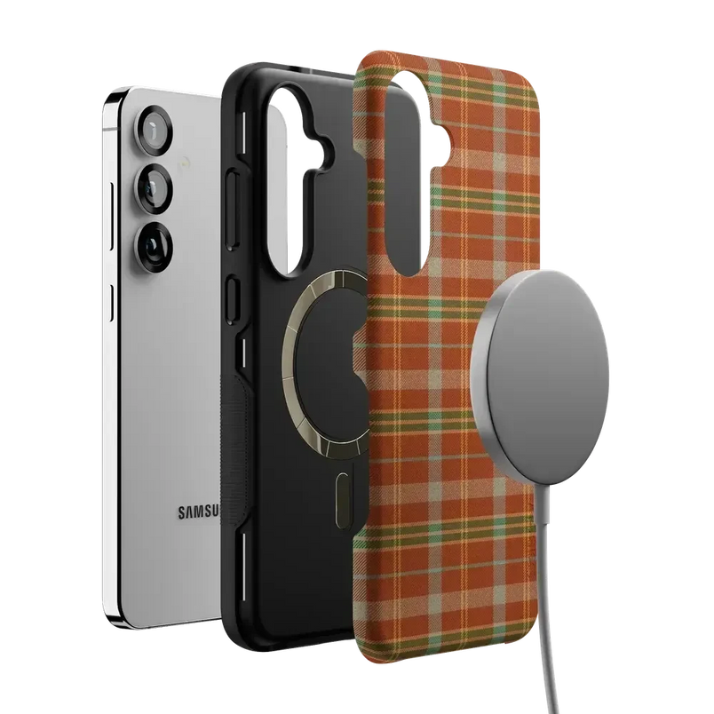 Spiced Chai | Fall Plaid Case Phone Case get.casely 