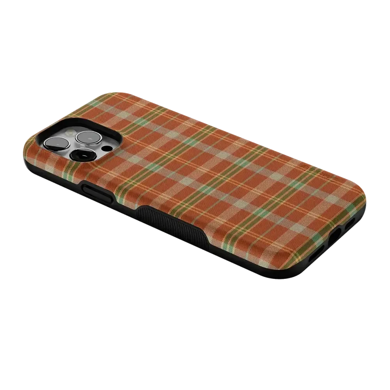 Spiced Chai | Fall Plaid Case Phone Case get.casely 