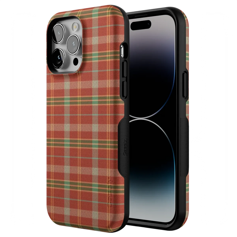 Spiced Chai | Fall Plaid Case Phone Case get.casely 
