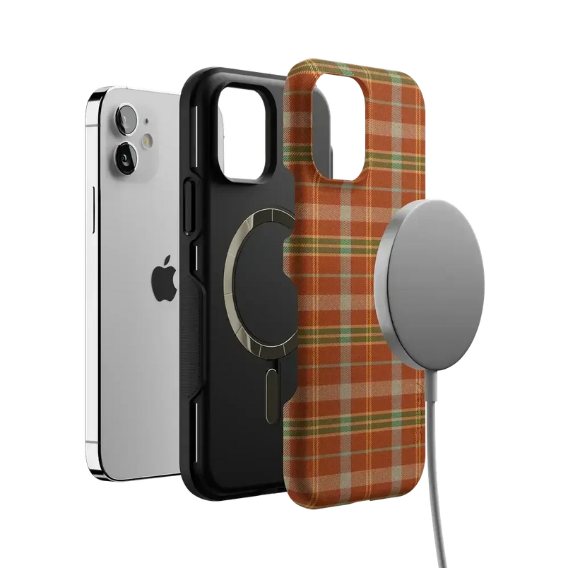 Spiced Chai | Fall Plaid Case Phone Case get.casely 
