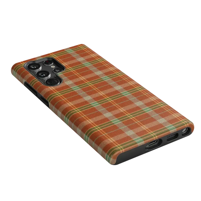 Spiced Chai | Fall Plaid Case Phone Case get.casely 